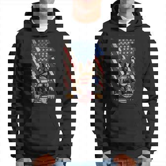 American Flag Belgian Malinois Dad Mom Dog Lover 4Th Of July Men Hoodie Graphic Print Hooded Sweatshirt - Seseable
