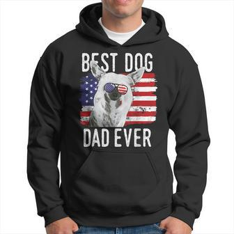 American Flag Best Dog Dad Ever Chinese Crested Usa Gift For Mens Hoodie | Mazezy