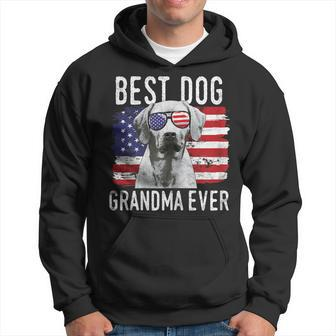American Flag Best Dog Grandma Ever Rhodesian Ridgeback Usa Gift For Womens Hoodie | Mazezy