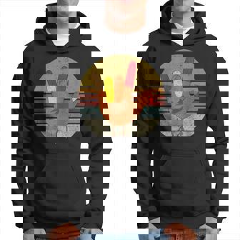 American Sign Language I Love You Thanksgiving Turkey Vintag Men Hoodie Graphic Print Hooded Sweatshirt - Thegiftio