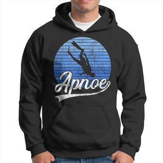 Apnoetauchen Freitauchen Retro Tauchen Gerätetauchen Vintage Hoodie - Seseable