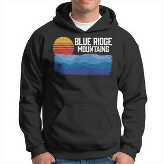 Appalachian & Blue Ridge Mountains Retro Style Hoodie - Seseable