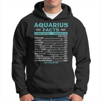 Aquarius Facts - Zodiac Sign Horoscope Birthday Astrology Hoodie | Mazezy