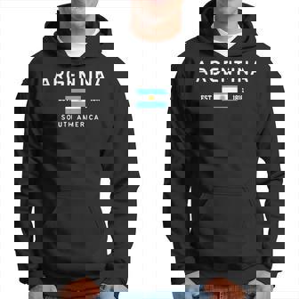 Argentina Est 1816 South America Proud Argentina Flag Men Hoodie Graphic Print Hooded Sweatshirt | Seseable UK