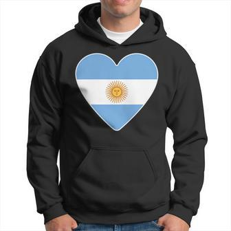 Argentinian Heart Flag T Vintage Made In Argentina Men Hoodie Graphic Print Hooded Sweatshirt - Seseable