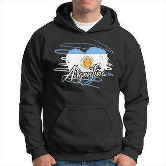 Argetinian Heritage Vintage Argentina Flag Men Hoodie Graphic Print Hooded Sweatshirt - Seseable