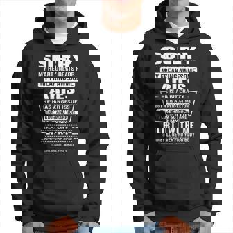 Aries Name Gift Sorry My Heartly Beats For Aries Hoodie - Seseable
