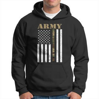 Army Flag Thin Camo Line Hoodie - Monsterry
