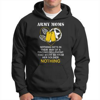 Army Moms Gift Dog Tag Camo Boots Military Mom Soldier Mom Hoodie | Mazezy