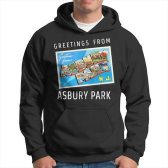 Asbury Park New Jersey Nj Travel Souvenir Gift Postcard Hoodie - Thegiftio UK