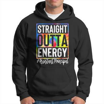 Assistant Principal Straight Outta Energy Tie Dye Hoodie | Mazezy