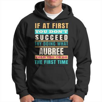 Aubree Personalized Name Aubree First Name Men Hoodie Graphic Print Hooded Sweatshirt - Thegiftio UK