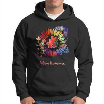 Autism Awareness Colorful Sunflower Hoodie - Thegiftio UK