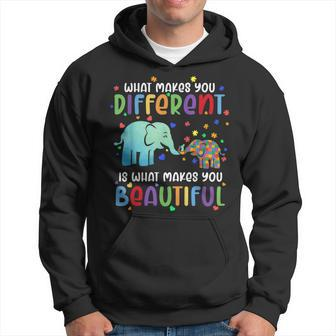 Autism Awareness Elephant What Makes Different Beautiful Hoodie | Mazezy