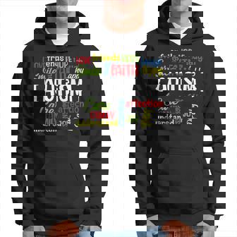 Autism Awareness Gift Meaning Words Autism Awareness Words Hoodie | Mazezy