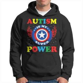 Autism Is My Super Power Superhero Autism Awareness Hoodie | Mazezy