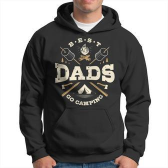 Awesome Dads Go Camping Papa Camper Campfire Fathers Day Hoodie - Thegiftio UK