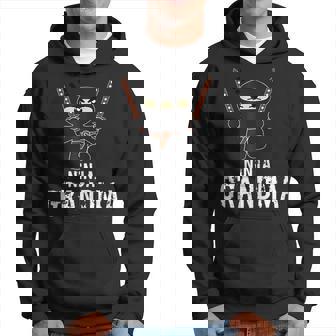 Awesome Grandma Nana Funny Ninja Love Grandparents Family Gift For Womens Hoodie | Mazezy