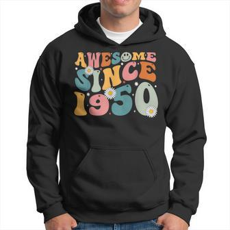 Awesome Since 1950 73Rd Birthday Retro Gifts Born In 1950 Hoodie - Seseable