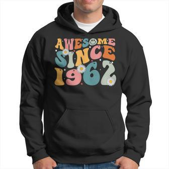 Awesome Since 1962 61St Birthday Retro Gifts Born In 1962 Hoodie | Mazezy