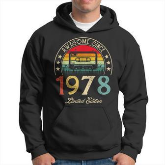 Awesome Since 1978 Vintage 1978 44Th Birthday 44 Years Old Hoodie - Seseable