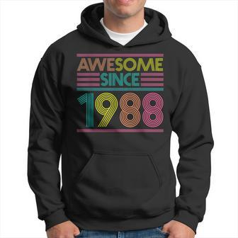 Awesome Since 1988 34Th Birthday Gifts 34 Years Old Hoodie - Seseable