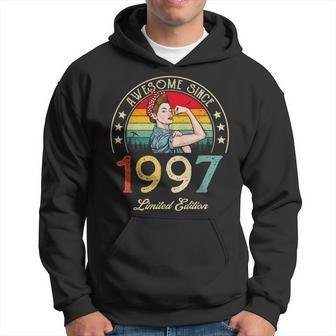 Awesome Since 1997 Vintage 1997 25Th Birthday 25 Years Old Hoodie - Seseable
