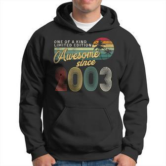 Awesome Since 2003 Limited Edition 20 Year Old 20Th Birthday Hoodie - Seseable