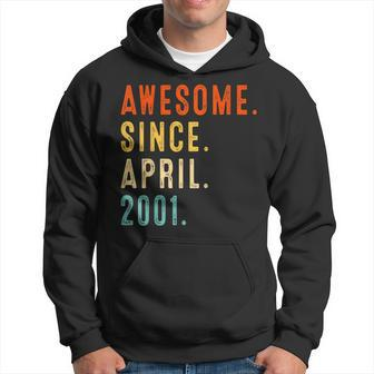 Awesome Since April 2001 Vintage 21St Birthday Hoodie - Seseable