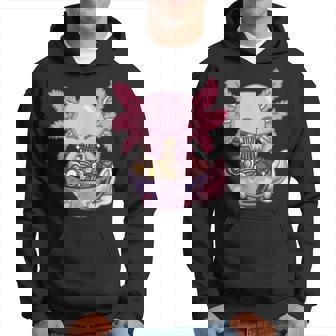 Axolotl Ramen Anime Kawaii Eating Girls Ns Hoodie - Thegiftio