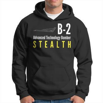 B-2 Advanced Technology Bomber Stealth Men Hoodie Graphic Print Hooded Sweatshirt - Thegiftio UK