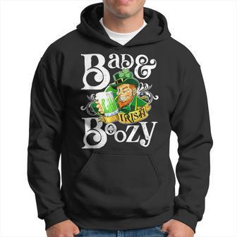 Bad And Boozy St Patricks Day Irish Leprechaun Hoodie - Seseable