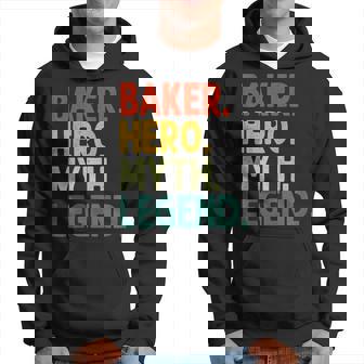 Baker Hero Myth Legend Retro-Vintage-Chefkoch Hoodie - Seseable