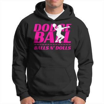 Balls N Dolls Dodgeball Tournament Team Name Matching Hoodie | Mazezy