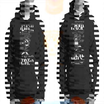 Baseball Fan Catcher Vintage Catcher Because Pitchers Need Men Hoodie Graphic Print Hooded Sweatshirt - Thegiftio UK