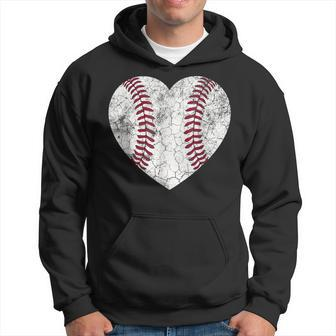 Baseball Heart Cute Mom Dad Men Women Softball Hoodie | Mazezy DE