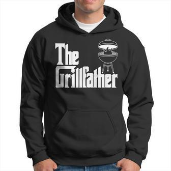 Bbq Funny Meat Love Party Grilling Lunch The Grillfather Men Hoodie Graphic Print Hooded Sweatshirt - Seseable