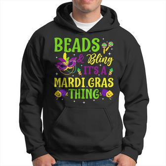 Beads & Bling Funny Its A Mardi Gras Thing Carnivals Party Hoodie - Seseable