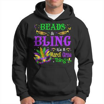 Beads & Bling Its A Mardi Gras Thing Cool Costume Men Women Hoodie - Seseable