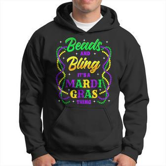 Beads And Bling Its A Mardi Gras Thing Festival Costume Hoodie - Seseable