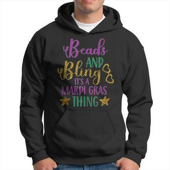 Beads And Bling Its A Mardi Gras Thing Mardi Gras Hoodie - Seseable
