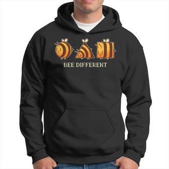 Bee Different Bees Keeper Bee Lover Keeping Gifts Men Hoodie Graphic Print Hooded Sweatshirt - Seseable