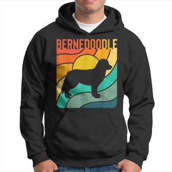Bernedoodle Vintage Retro Dog Lover Mom Dad Gift Hoodie - Seseable