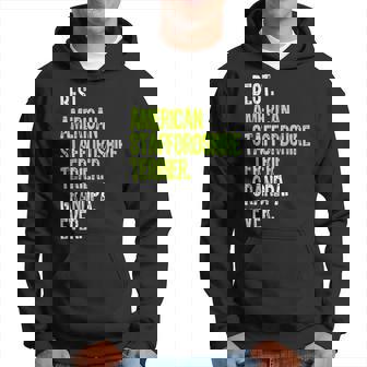 Best American Staffordshire Terrier Grandpa Ever Dog Lover Hoodie | Mazezy