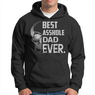 Best Asshole Dad Ever Funny Skull Lover Gift Hoodie | Mazezy