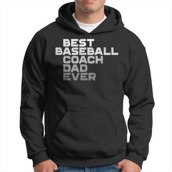 Best Baseball Coach Dad Ever Coach Gift For Mens Hoodie | Mazezy CA