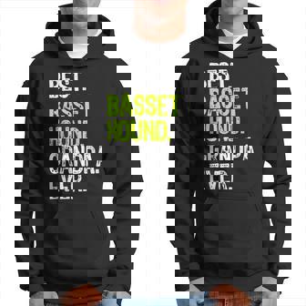 Best Basset Hound Grandpa Ever Dog Lover Gift Hoodie | Mazezy