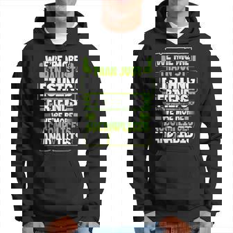 Best Buddy Fisher Gift Were More Than Just Fishing Friends Men Hoodie Graphic Print Hooded Sweatshirt - Seseable