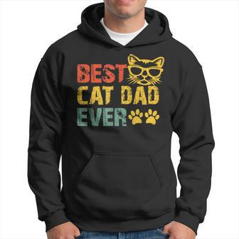 Best Cat Dad Ever Funny Design Cat Daddy Fathers Day 2023 Hoodie - Seseable