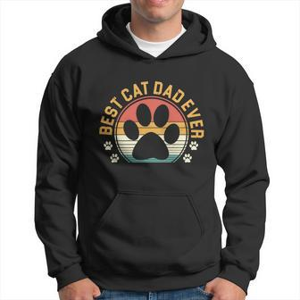 Best Cat Dad Ever Retro Sunset V2 Hoodie - Monsterry